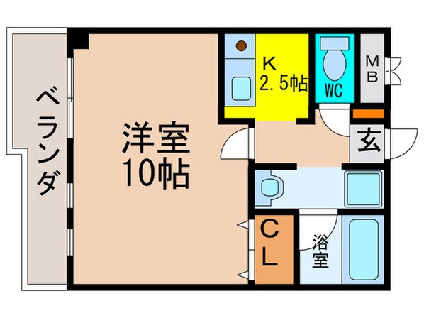 コンフォータブル川西の物件間取画像